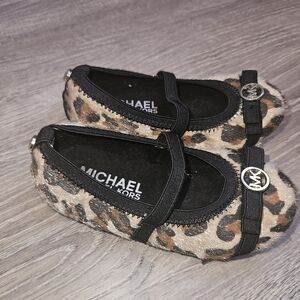 Michael Kors Kids Leopard Print Flats